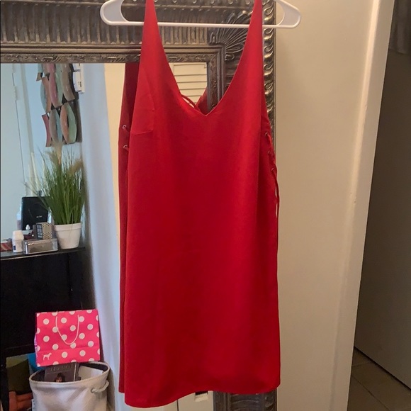 Sugarlips Dresses & Skirts - Cherry red strappy mini dress size L